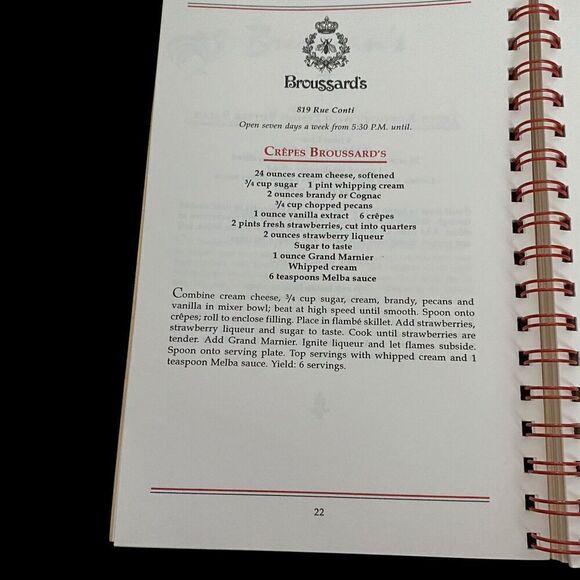 Vtg Cookbook Favorite New Orleans Restaurants Recipes 1991 1st Printing LA/SPCA - Picture 6 of 6